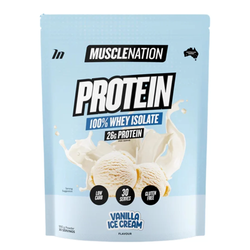 MUSCLE NATION 100% WHEY PROTEIN ISOLATE POWDER - 30 SERVES