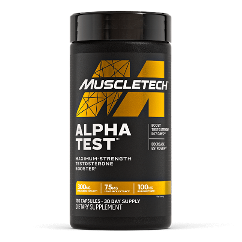 MUSCLETECH ALPHATEST (US VERSION) - 120 CAPSULES
