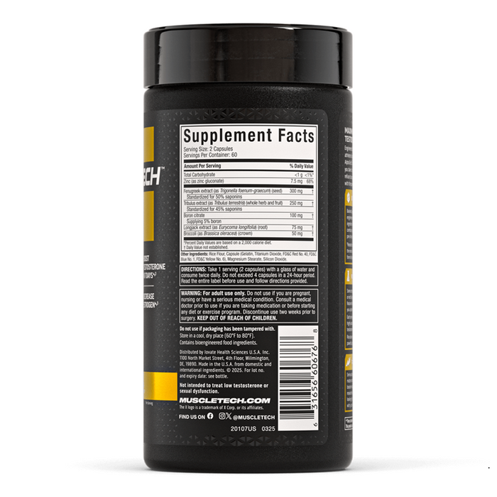 MUSCLETECH ALPHATEST (US VERSION) - 120 CAPSULES