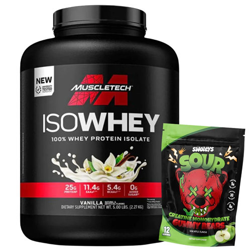 MUSCLETECH ISOWHEY 5LB + FREE GIFT