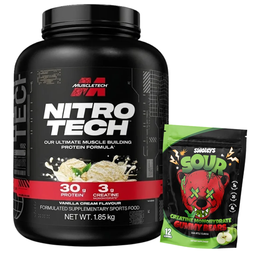 MUSCLETECH NITRO TECH 4LB + FREE GIFT