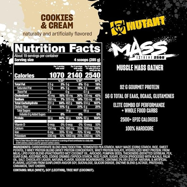 MUTANT MASS EXTREME 2500 12LB