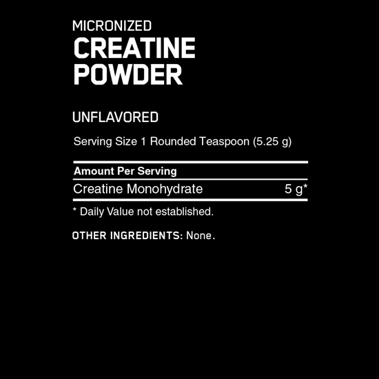 OPTIMUM NUTRITION MICRONIZED CREATINE POWDER 1.2KG