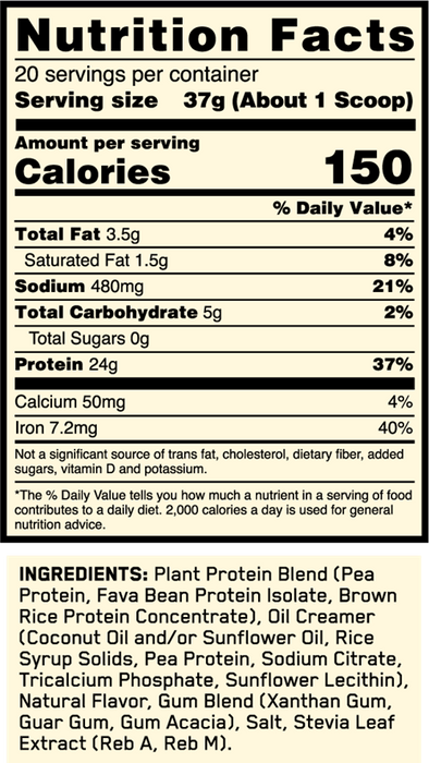 OPTIMUM NUTRITION GOLD STANDARD 100% PLANT PROTEIN 1.6LB - DATED 1/25