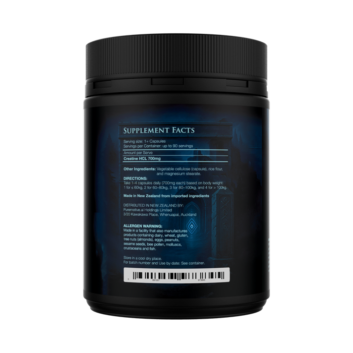 PACK NUTRITION ELEMENTALS CREATINE HCL 90 CAPSULES