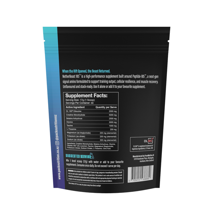 PACK NUTRITION NETHERBEAST PEPTIDE OBX 510G