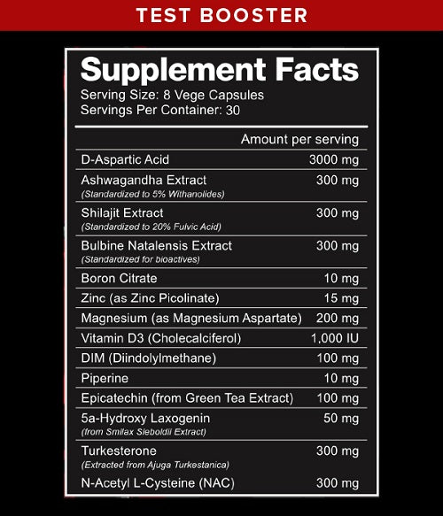 PACK NUTRITION PRIMAL LEVEL TEST BOOSTER 240 VEGE CAPS