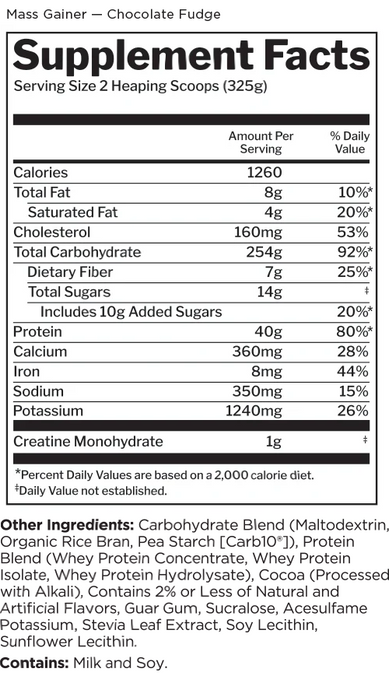RULE 1 MASS GAINER 12LB