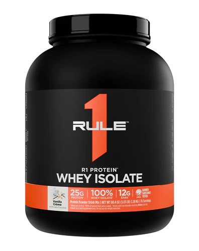 RULE 1 PROTEIN ISOLATE 5LB - Bay Supplements - Protein powder - Vanilla Creme - Gluten Free Protein - Lactose Free Protein