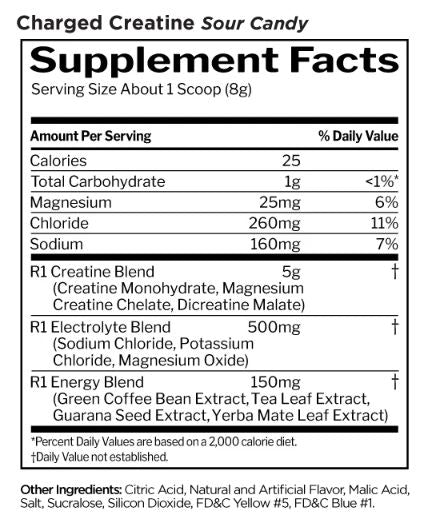 RULE 1 CHARGED CREATINE 30 SERVES