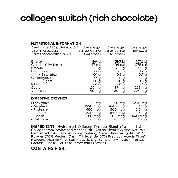 SWITCH NUTRITION COLLAGEN SWITCH 75 SERVE