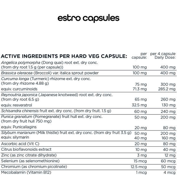 SWITCH NUTRITION ESTRO - 120 CAPSULES