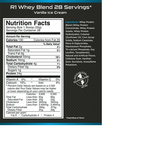 RULE 1 WHEY BLEND 5LB - STACK