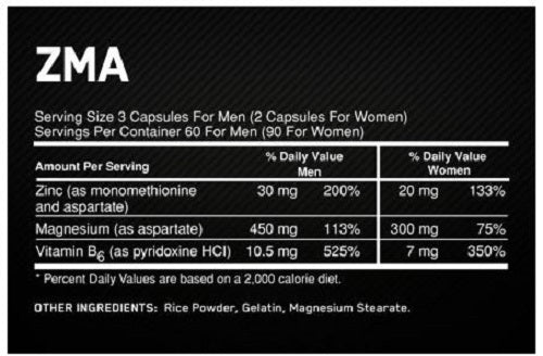OPTIMUM NUTRITION ZMA 90 CAPS