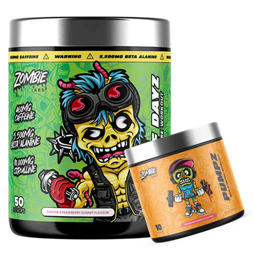 ZOMBIE LABS END OF DAYZ APOCALYPTIC PRE-WORKOUT + FREE PUMPZ