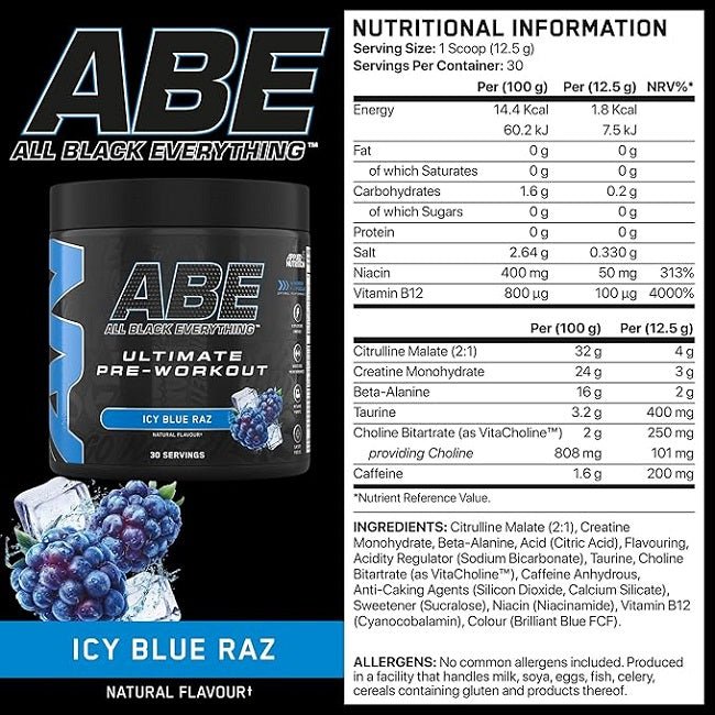 ABE ULTIMATE PRE-WORKOUT 30 SERVES - Bay Supplements - Pre-workout - Endurance - Nootropics