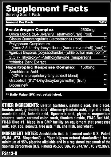 ANIMAL TEST 21 PAKS - Bay Supplements - Testosterone Booster - Mens Health - Muscle Growth