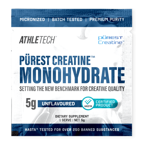 ATHLETECH PUREST CREATINE MONOHYDR 5G - SAMPLE SACHET - Bay Supplements - Creatine - general health - Muscle Growth
