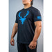 BUCKED UP FLAG SHIRT - Bay Supplements - Black & Blue Logo - Accessories