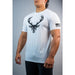 BUCKED UP FLAG SHIRT - Bay Supplements - White & Black Logo - Accessories