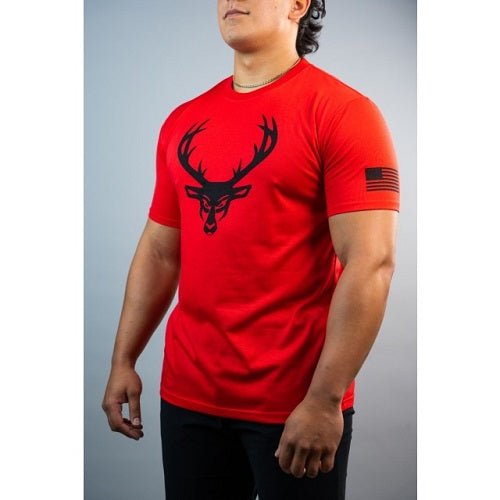 BUCKED UP FLAG SHIRT - Bay Supplements - Red & Black Logo - Accessories
