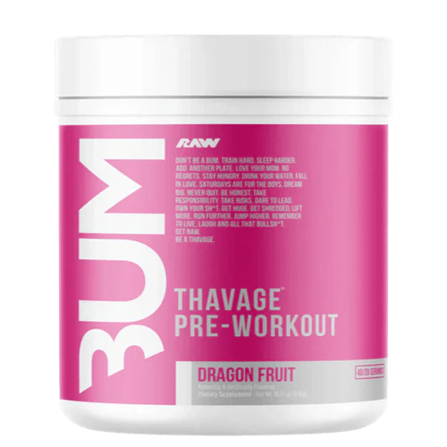 CBUM RAW THAVAGE PRE-WORKOUT - 40 SERVES - Bay Supplements - Pre-workout - Dragon Fruit - Endurance - Nootropics
