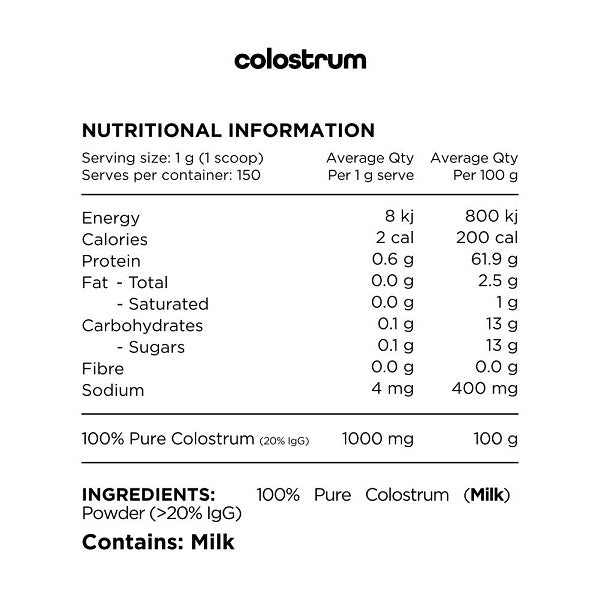 SWITCH NUTRITION 100% PURE COLOSTRUM 150G