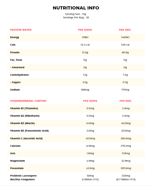 MACRO MIKE PLANT PROTEIN WATER 300G