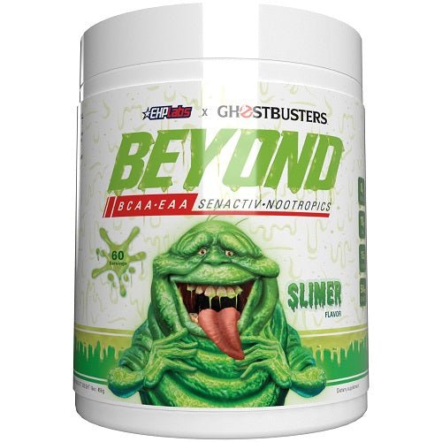 EHP LABS BEYOND BCAA + EAA 60 SERVE - Bay Supplements - Ghostbusters Slimer - DATED 2/26 - Amino Acids/BCAA