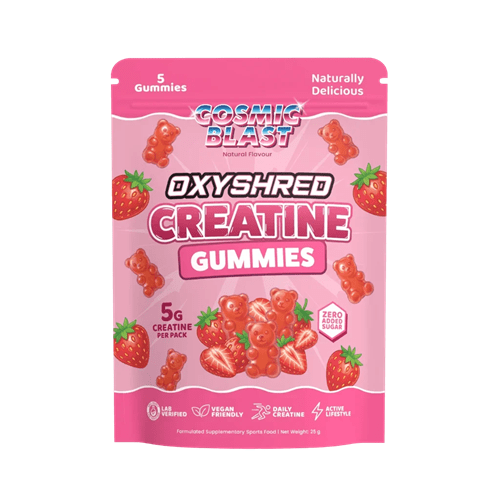 EHP LABS OXYSHRED CREATINE GUMMIES - SINGLE SACHET (5 GUMMIES) - Bay Supplements - Creatine - Cosmic Blast - general health - Muscle Growth