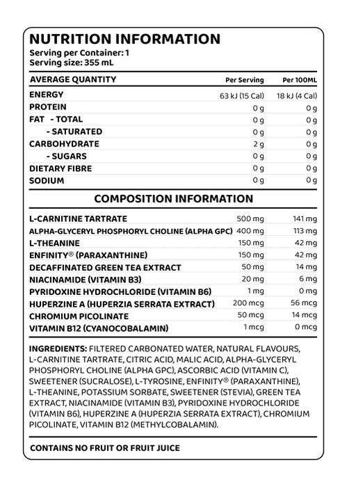 EHP LABS OXYSHRED INFINITY RTD - 12 PACK - Bay Supplements - RTDs - Fat Burner - Fat Burners