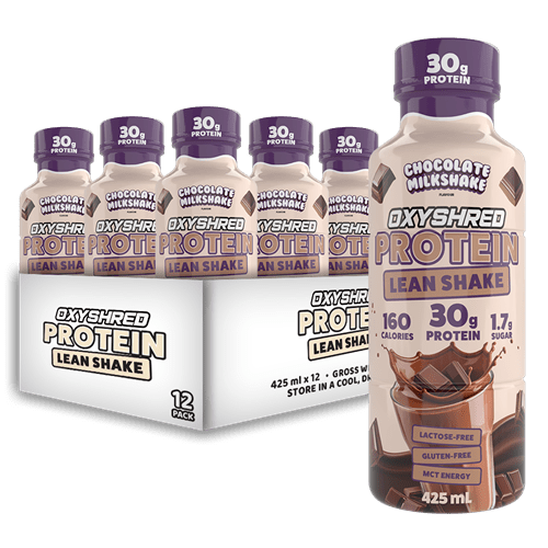 EHP LABS OXYSHRED PROTEIN LEAN SHAKE RTD - 12 PACK - Bay Supplements - RTDs - Chocolate Milkshake - Snacks & RTD's