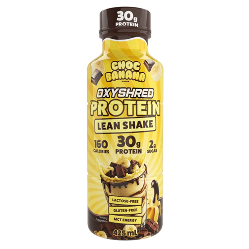 EHP LABS OXYSHRED PROTEIN LEAN SHAKE RTD - SINGLE - Bay Supplements - RTDs - Choc Banana - Snacks & RTD's