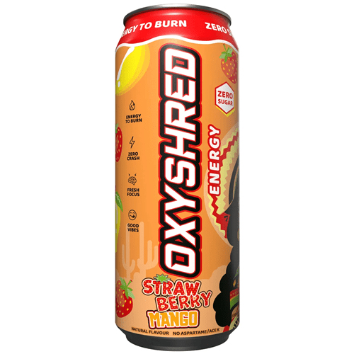 EHP LABS OXYSHRED ULTRA ENERGY 500ML RTDS - SINGLE - Bay Supplements - RTDs - Strawberry Mango - Pre-workout - Snacks & RTD's