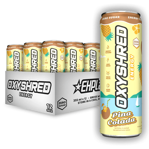 EHP LABS OXYSHRED ULTRA ENERGY RTD - 12 PACK - Bay Supplements - RTDs - Pina Colada - rtds - Snacks & RTD's