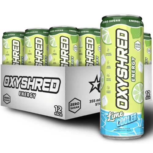 EHP LABS OXYSHRED ULTRA ENERGY RTD - 12 PACK - Bay Supplements - RTDs - Lime Cooler - rtds - Snacks & RTD's