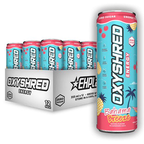 EHP LABS OXYSHRED ULTRA ENERGY RTD - 12 PACK - Bay Supplements - RTDs - Bahama Breeze - rtds - Snacks & RTD's