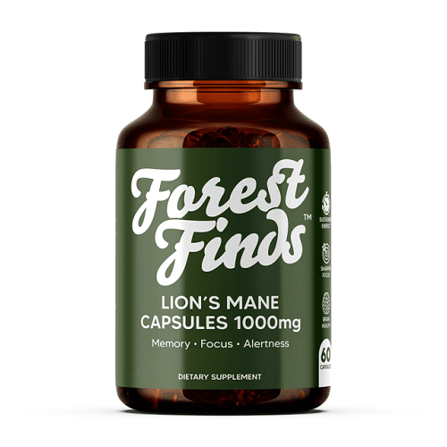 FOREST FINDS LIONS MANE 1000MG 60 CAPSULES - Bay Supplements