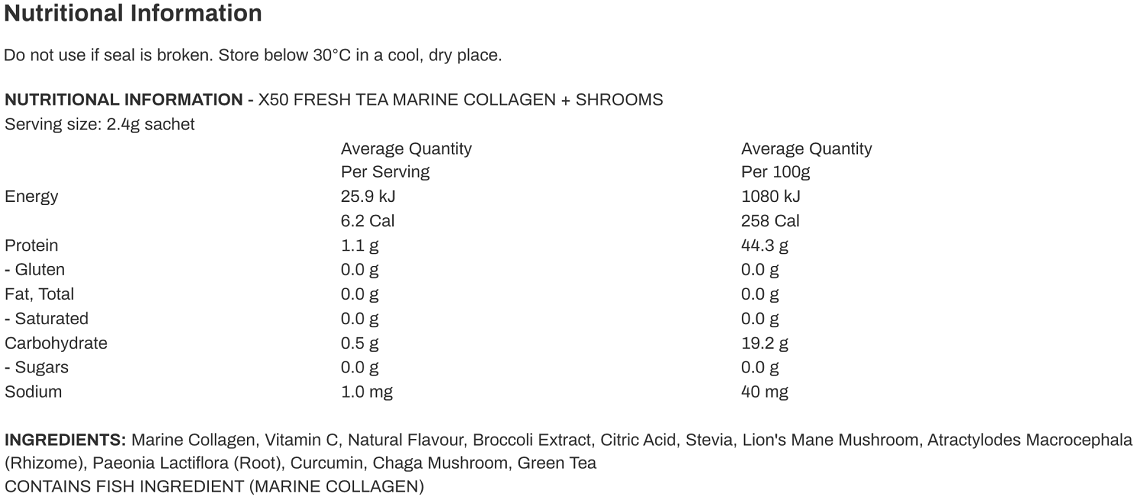 X50 FRESH TEA - 6 SERVES