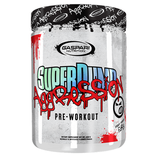 GASPARI NUTRITION SUPERPUMP AGGRESSION - 25 SERVE - Bay Supplements - Pre-workout - Fruit Punch Fury - Endurance