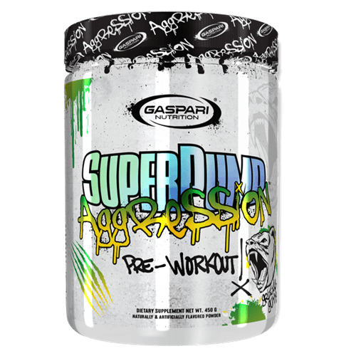 GASPARI NUTRITION SUPERPUMP AGGRESSION - 25 SERVE - Bay Supplements - Pre-workout - Grizzly Gummy - Endurance