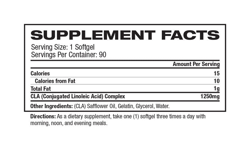 GAT SPORT ESSENTIALS CLA 1250 - 90 CAPS(SOFTGELS) - Bay Supplements - Fat Burners - Carnitine & Non Stimulant - Fat Burner