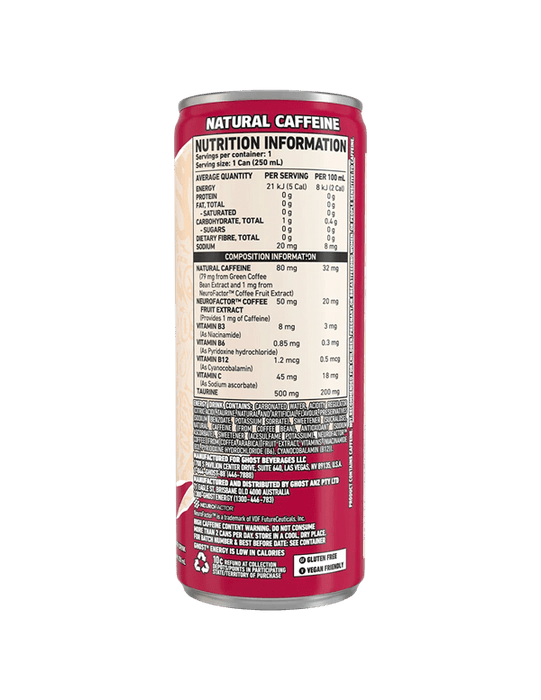 GHOST LIFESTYLE ENERGY RTD 250ML - SINGLE - Bay Supplements - RTDs - Snacks & RTD's