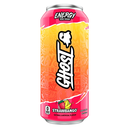 GHOST LIFESTYLE GHOST ENERGY RTD 500ML CAN - SINGLE - Bay Supplements - RTDs - Strawbango - Endurance - Pre-workout