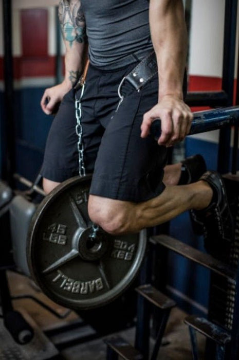 HARBINGER LEATHER DIP BELT BLACK UNI SIZE - Bay Supplements