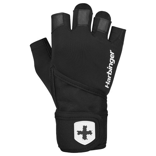 HARBINGER MEN'S PRO WRISTWRAP GLOVES 2.0 BLACK - Bay Supplements - Accessories