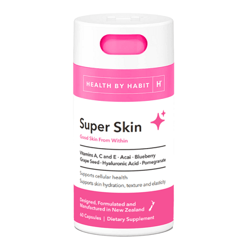 HEALTH BY HABIT SUPER SKIN 60 CAPSULES - DATED 6/25 - Bay Supplements