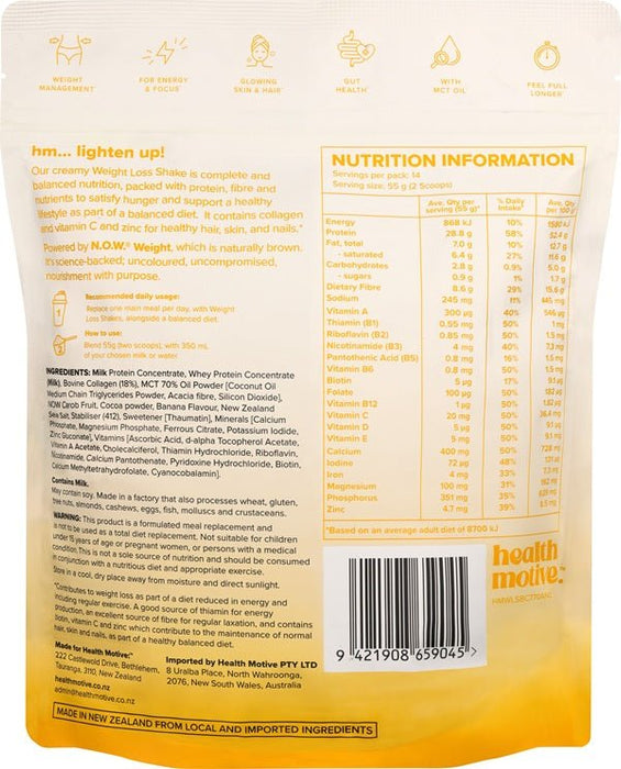 HEALTH MOTIVE WEIGHT LOSS SHAKE - Bay Supplements - Protein Powder - Collagen - Fat Loss Protein