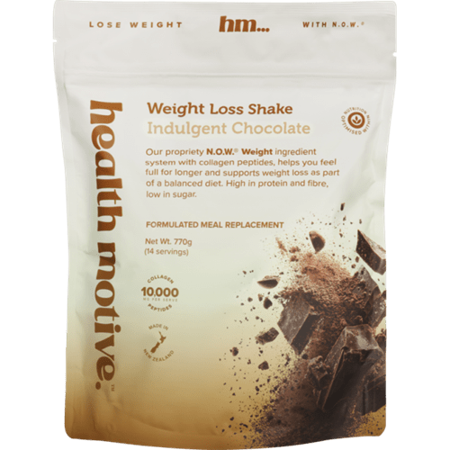 HEALTH MOTIVE WEIGHT LOSS SHAKE - INDULGENT CHOCOLATE - Bay Supplements - Protein Powder - Collagen - Fat Loss Protein