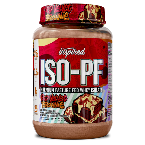 INSPIRED ISO-PF PASTURE FED WHEY ISOLATE - 1LB - Bay Supplements - Protein Powder - Red Velvet Brownie - Lactose Free Protein
